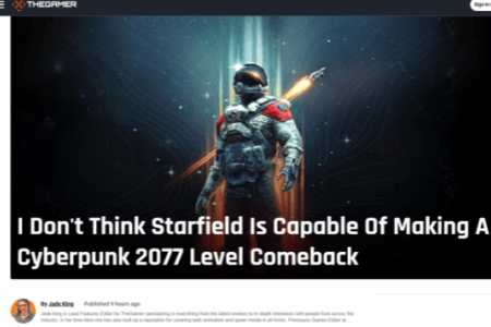 外媒直言《星空》无法复刻2077奇迹 登陆PS5亦难改命