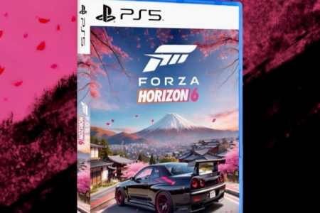 博主饭制《地平线6》PS5实体版：富士山下樱花纷飞！