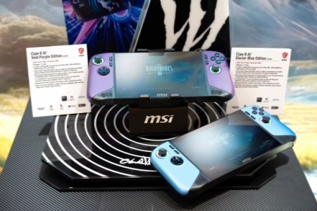 微星Claw 8 AI+掌机推出全新个性配色：冰河蓝/虚空紫